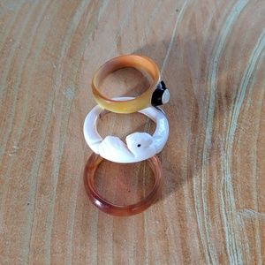 BUNDLE 3 for $20 3 shell rings size 7